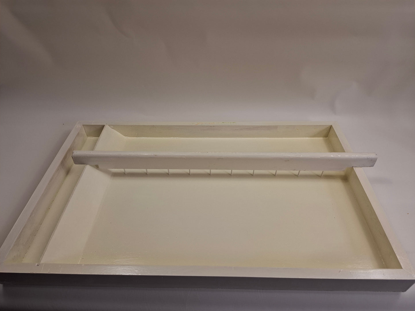 Used large wooden marbling tool tray and tools