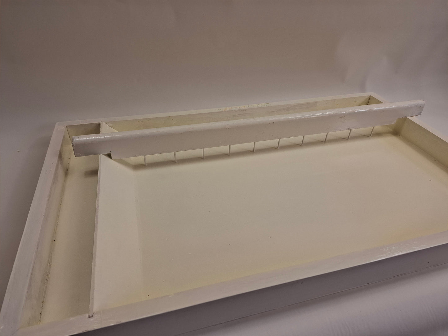 Used large wooden marbling tool tray and tools