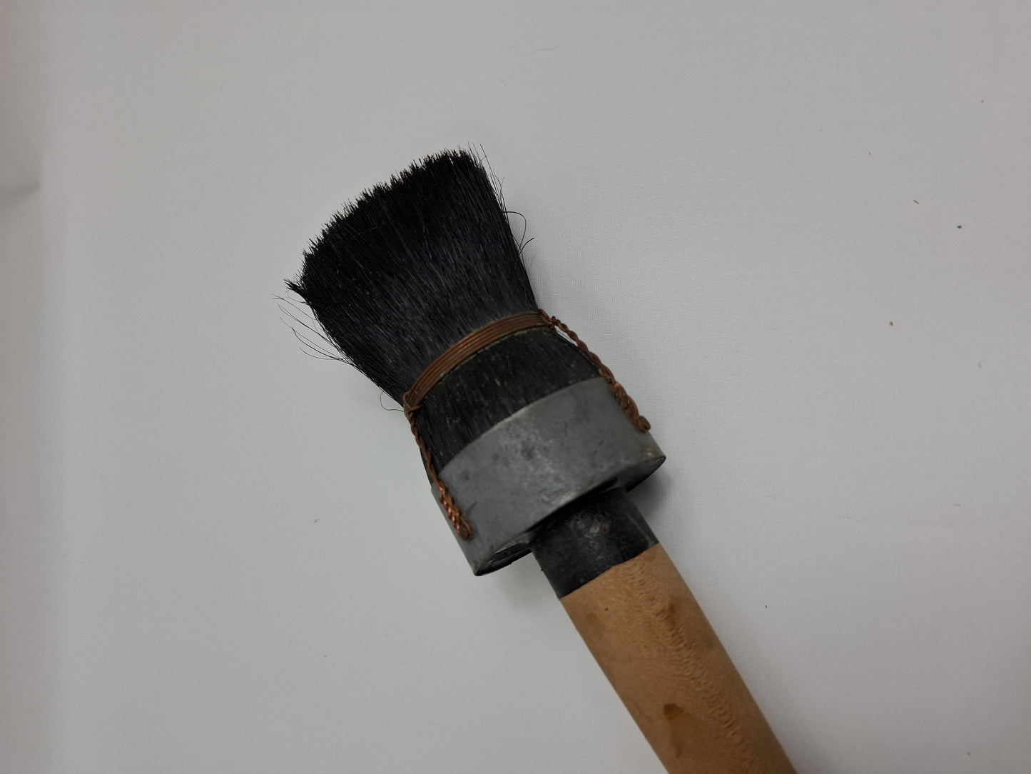 Large antique old bookbinder's brush