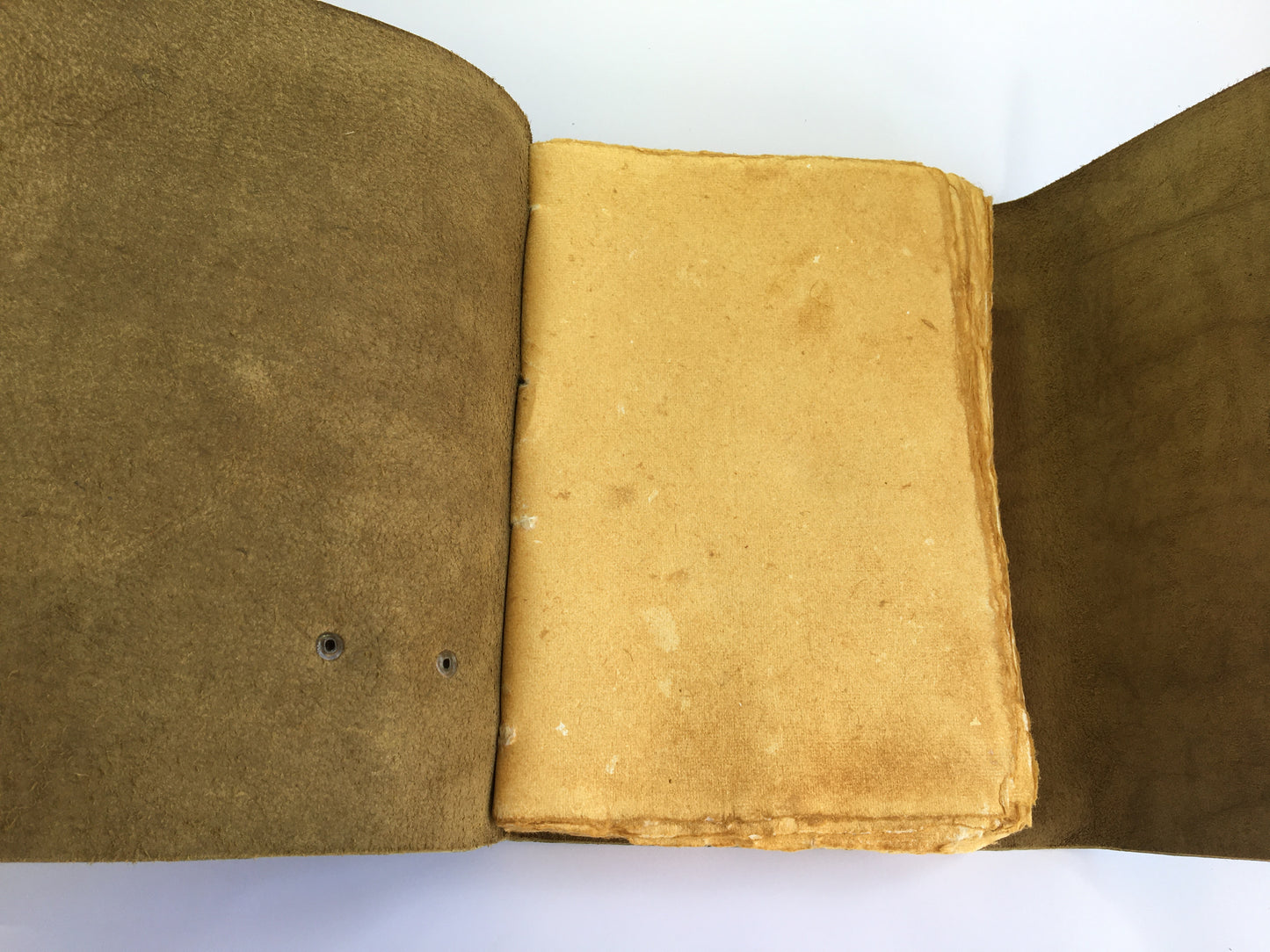 Wrinkle Patina Leather Journal- Handcrafted- Jade Green