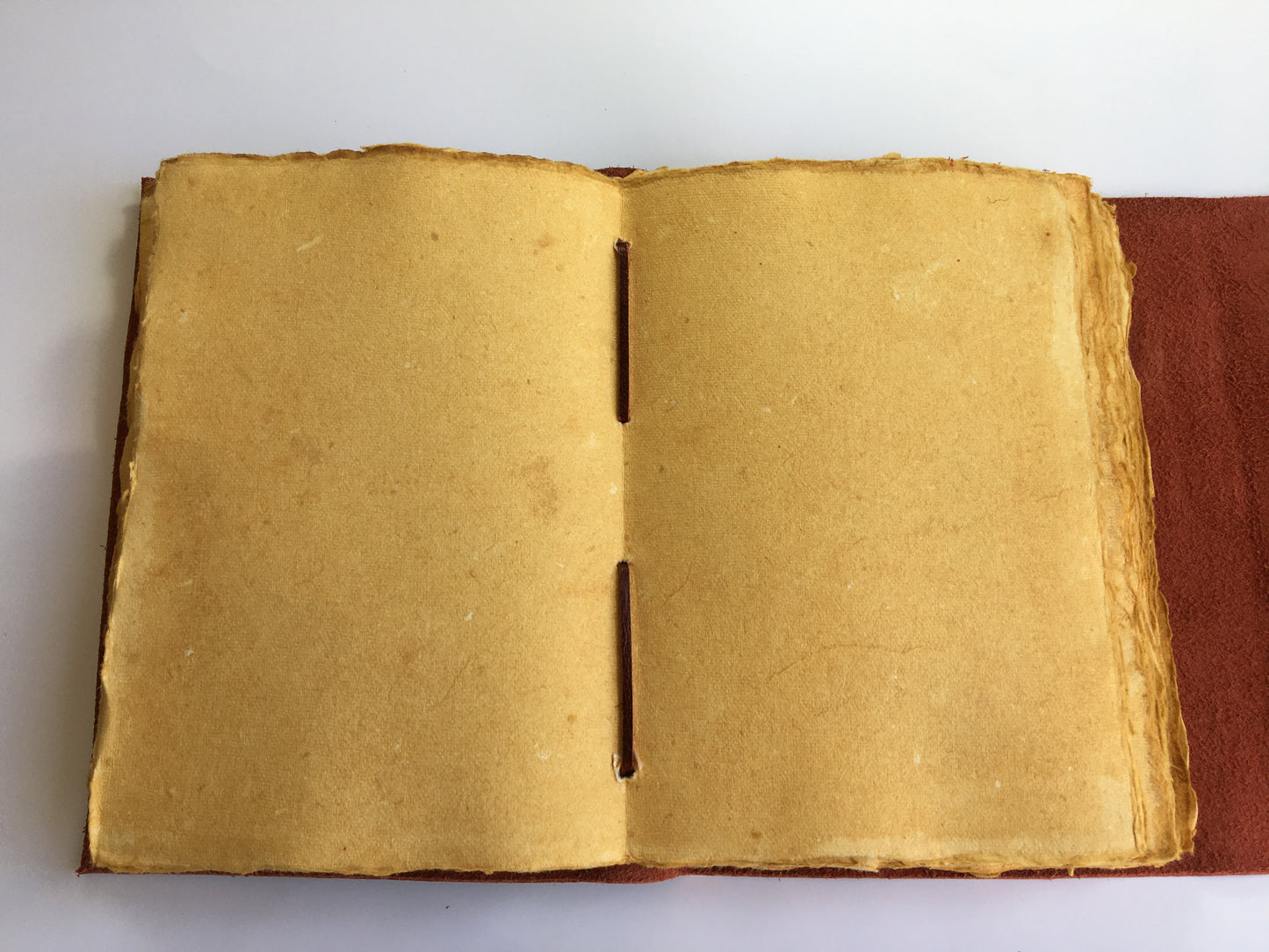 Wrinkle Patina Leather Journal- Handcrafted- Red Wine