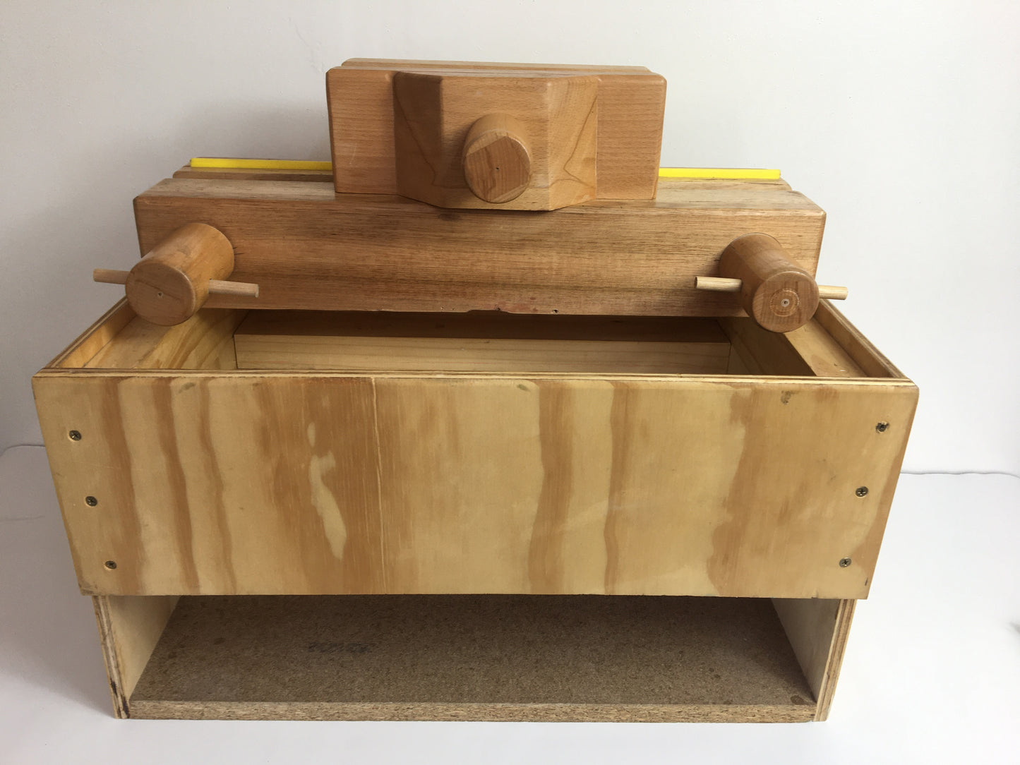 Specially made- Bookbinding Lying Press and Plough with stand- Used condition