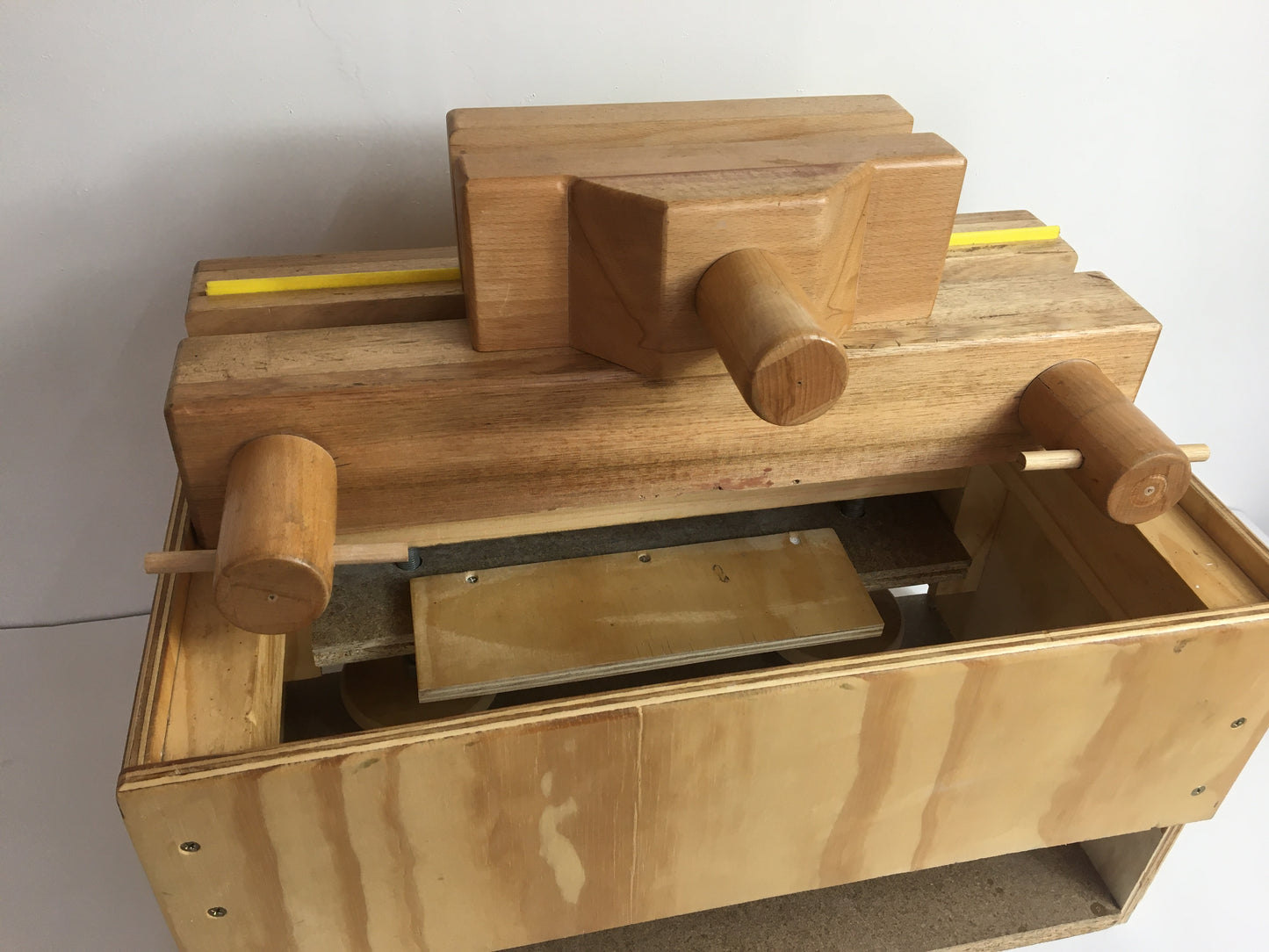 Specially made- Bookbinding Lying Press and Plough with stand- Used condition