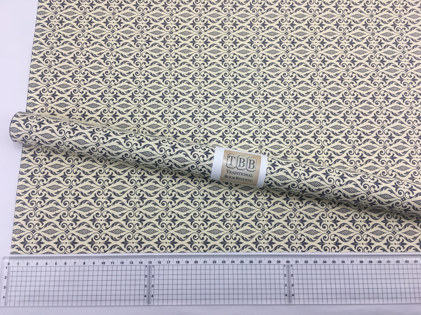 TBBIDP13C- Navy Blue- Italian Decorative Paper- 100 GSM Thick paper for bookbinding- Suitable for book covers and end sheets