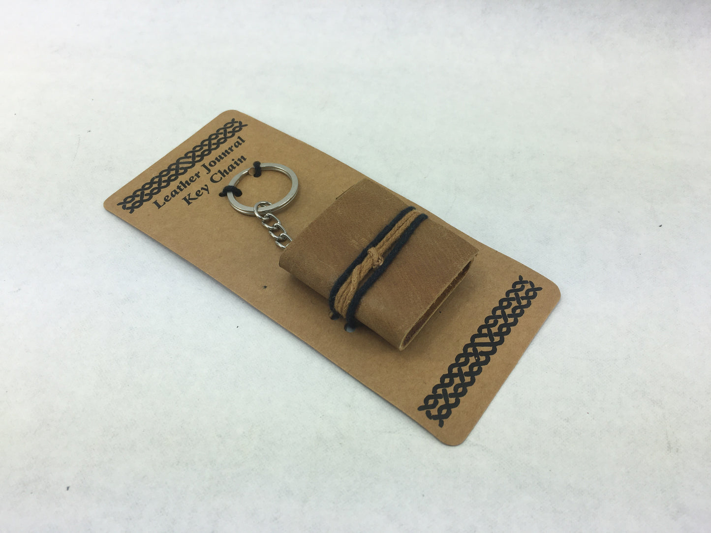 Miniature book key ring- Quality Handmade Leather Journal- ACID FREE- THICK 100% Cotton paper- TBBLJ7