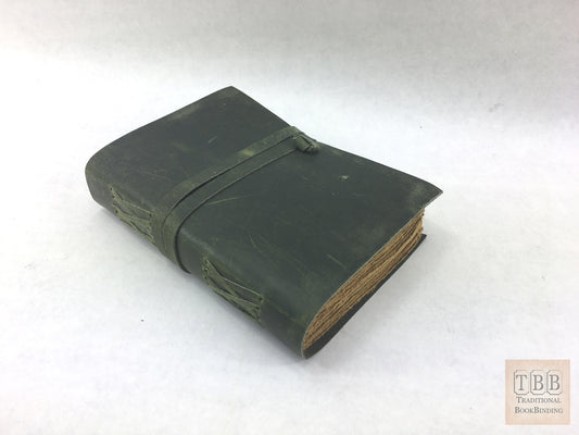 Quality Handmade Leather Journal- THICK 100% Cotton paper- Aged paper- TBBLJ4