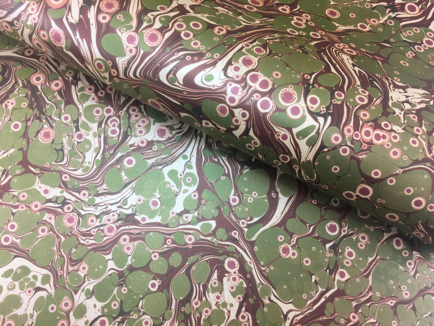 Glossy metallic- Printed marbled paper- HIGH DEFINITION- THICK 100GSM ACID FREE PAPER- Suitable for book covers and end sheets- TBBPM21