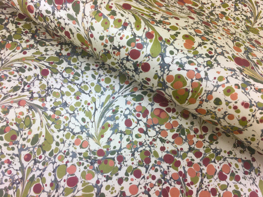 Glossy metallic- Printed marbled paper- HIGH DEFINITION-  THICK 100GSM ACID FREE PAPER- Suitable for book covers and end sheets- TBBPM23