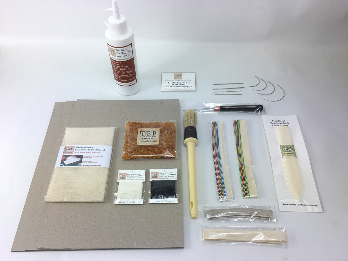 Value Pack- Professional Bookbinding Kit- Highest quality bookbinding –  Traditional BookBinding