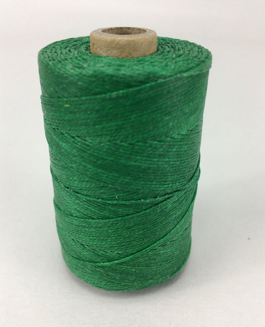Bottle Green- Per spool 50g- 100% Pure Linen Thread- Waxed- 18/3 No.18 Cord 3- Approx 0.55mm thick