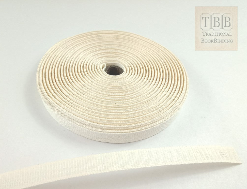 Quality bookbinding cotton tape 13mm- Specially designed for bookbinding- Stiffened