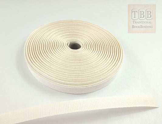 Quality bookbinding cotton tape 13mm- Specially designed for bookbinding- Stiffened