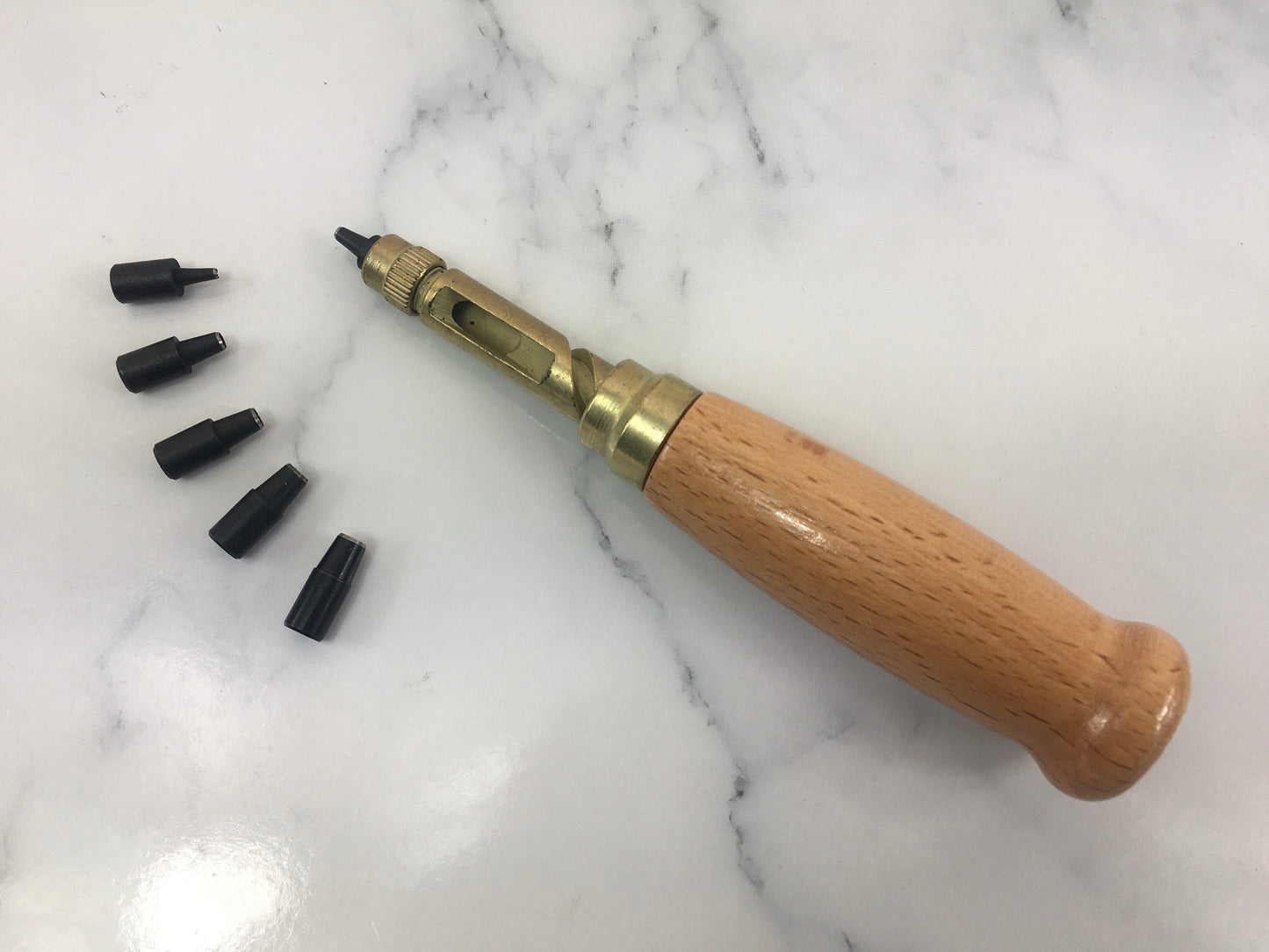 General bookbinding screw punch for thick boards- 6 sizes -Effortless
