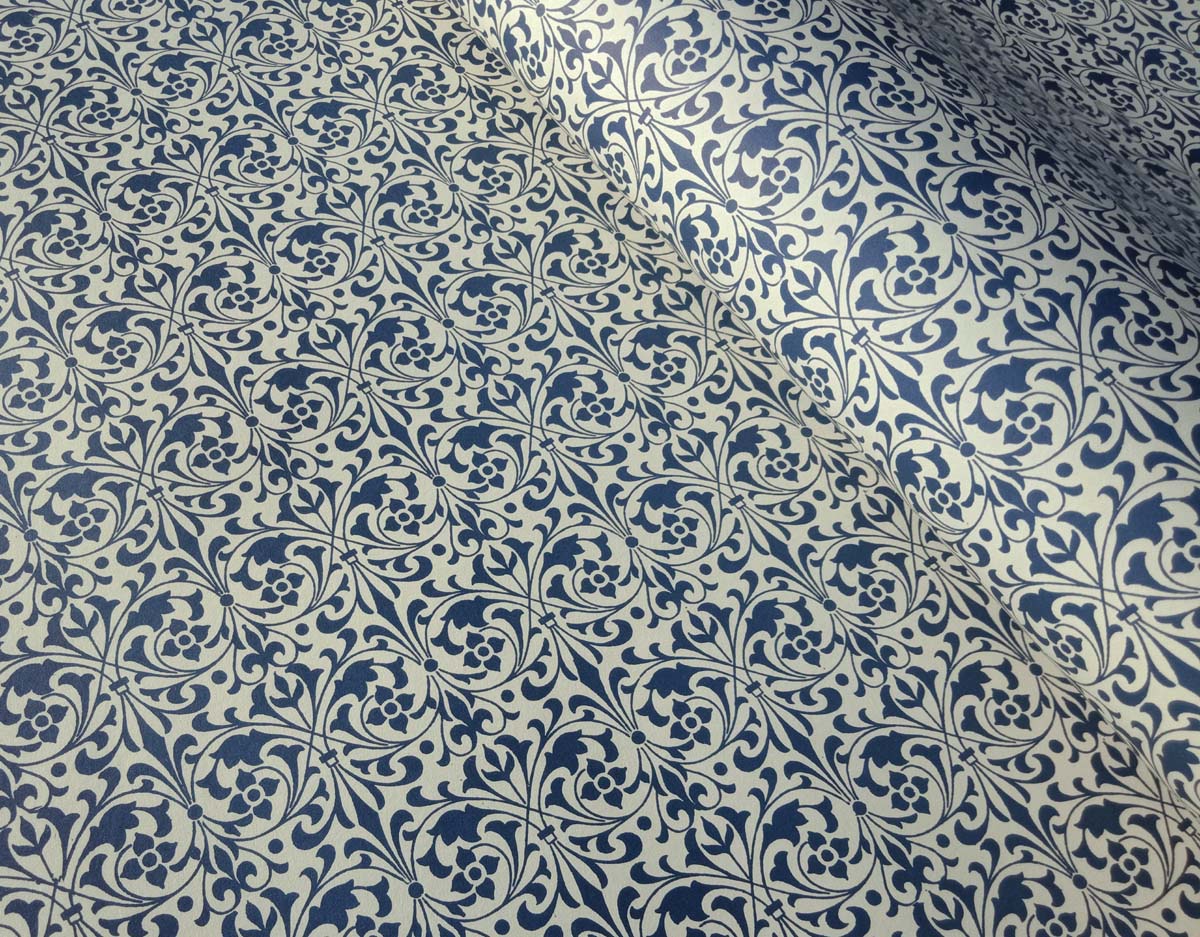 TBBIDP7C- Navy blue- Italian Decorative Paper- 100 GSM Thick paper for bookbinding- Suitable for book covers and end sheets