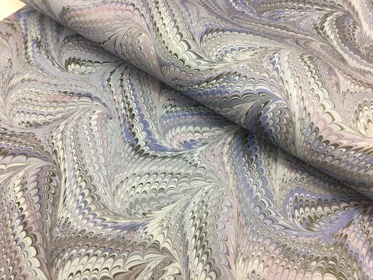Printed marbled paper- HIGH DEFINITION- THICK 100GSM ACID FREE PAPER - Suitable for book covers and end sheets- TBBPM12