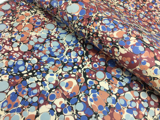 Printed marbled paper- HIGH DEFINITION- THICK 100GSM ACID FREE PAPER - Suitable for book covers and end sheets- TBBPM13