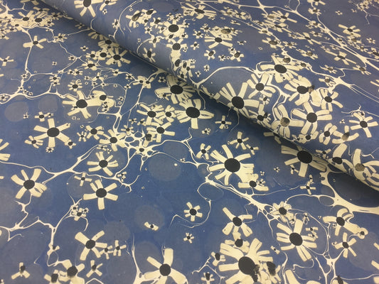 Printed marbled paper- HIGH DEFINITION- THICK 100GSM ACID FREE PAPER - Suitable for book covers and end sheets- TBBPM14