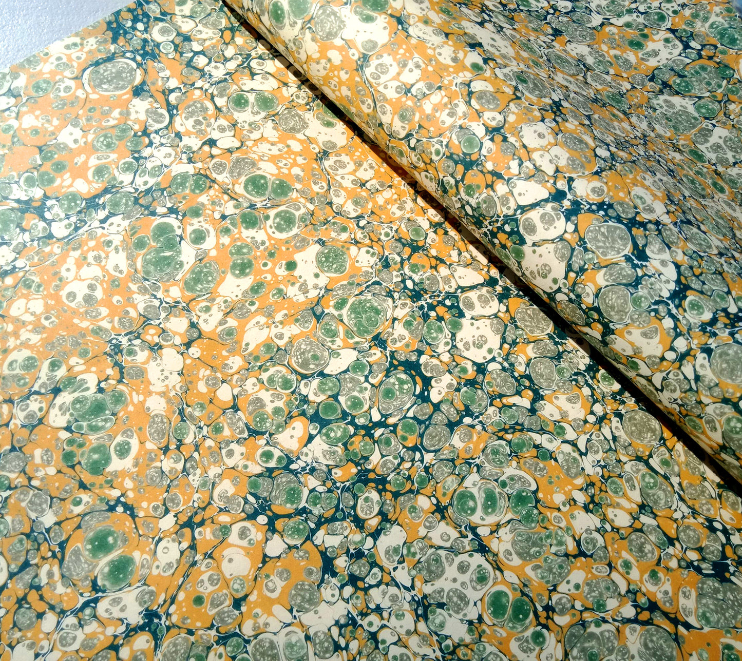 Printed marbled paper- HIGH DEFINITION- THICK 100gsm ACID FREE PAPER- Suitable for book covers and end sheets- TBBPM4