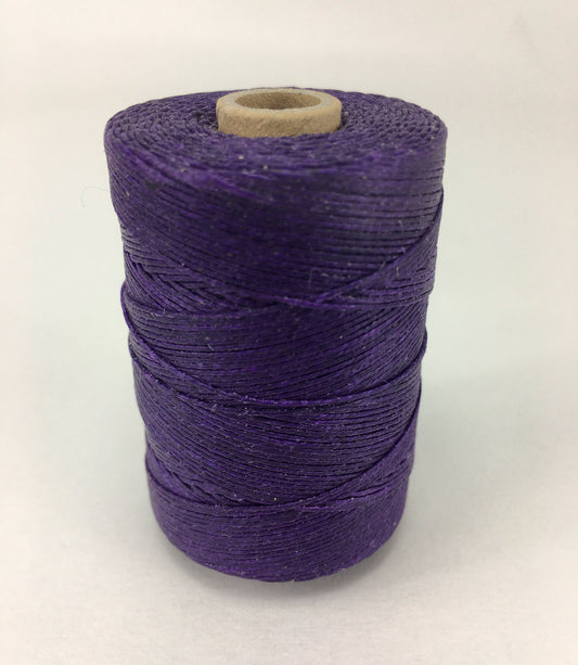 Violet- Per spool 50g- 100% Pure Linen Thread- Waxed- 18/3 No.18 Cord 3- Approx 0.55mm thick