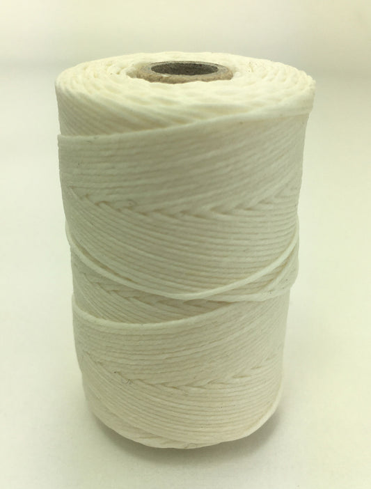 White- Per spool 50g- 100% Pure Linen Thread- Waxed- 18/4 No.18 Cord 4- Approx 1mm thick