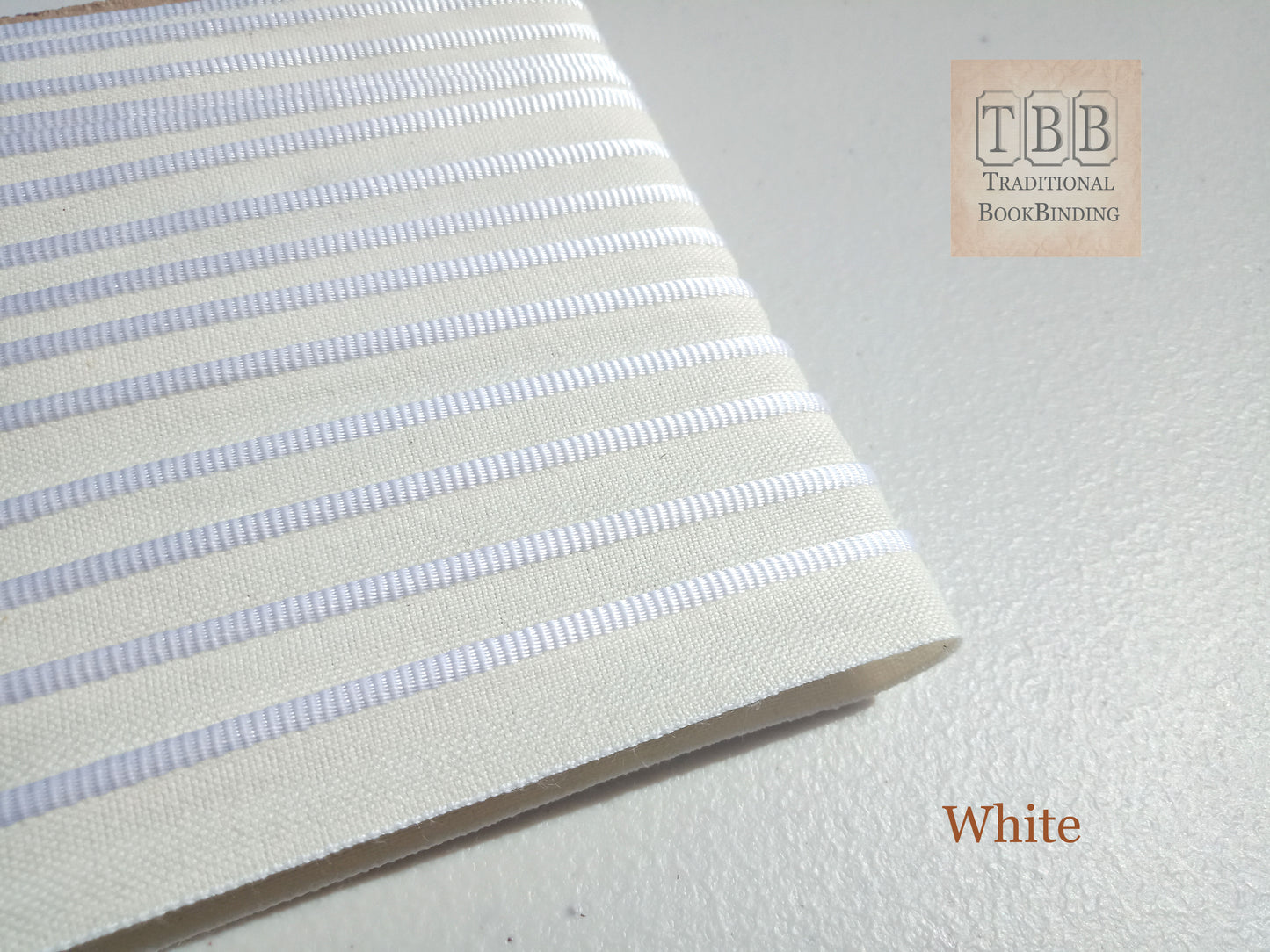 Quality bookbinding headband- Book endband- White