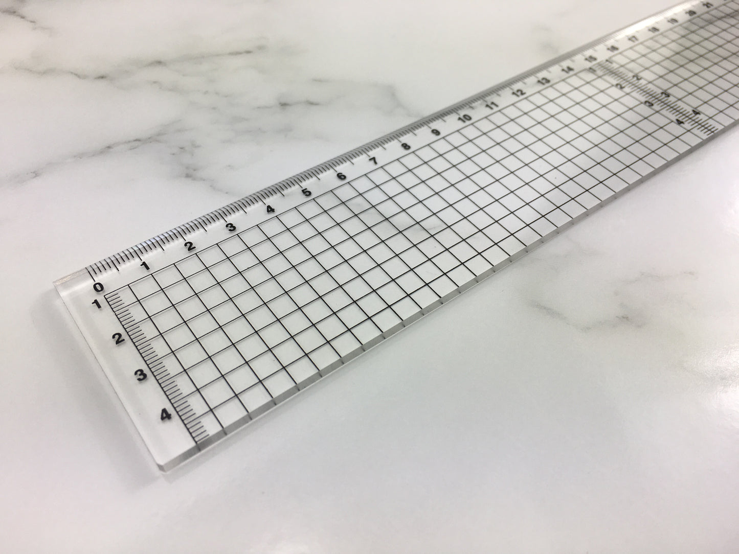THICK 3mm Premium Acrylic Ruler with Quality UV printing- 4 options- Length 30, 40, 45, 60 and 70cm