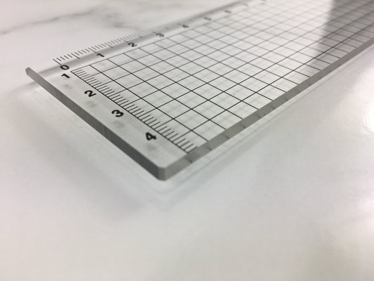 THICK 3mm Premium Acrylic Ruler with Quality UV printing- 4 options- Length 30, 40, 45, 60 and 70cm