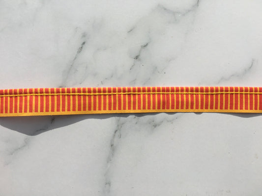 Printed bookbinding headband- Book endband- Orange