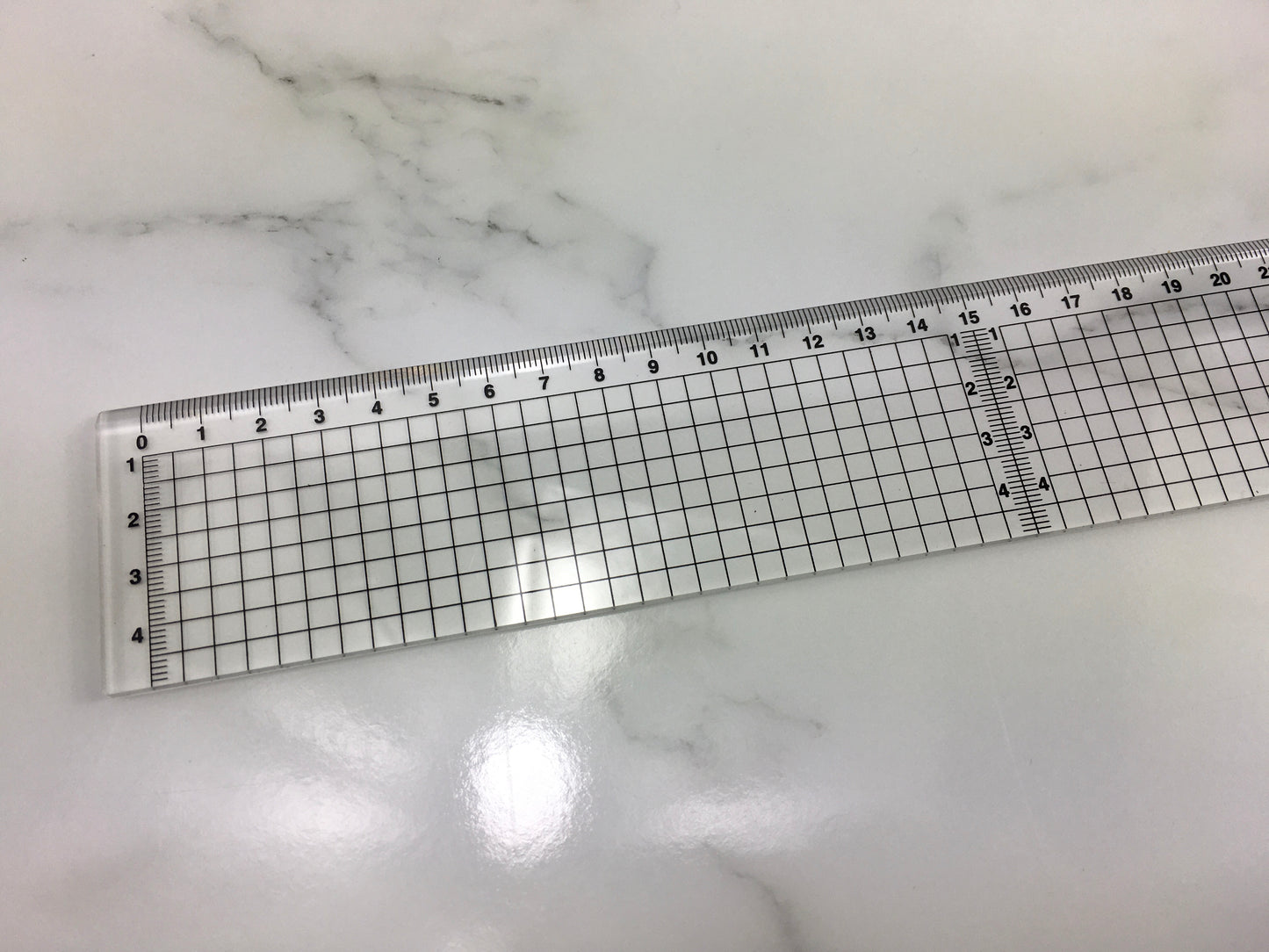 THICK 3mm Premium Acrylic Ruler with Quality UV printing- 4 options- Length 30, 40, 45, 60 and 70cm