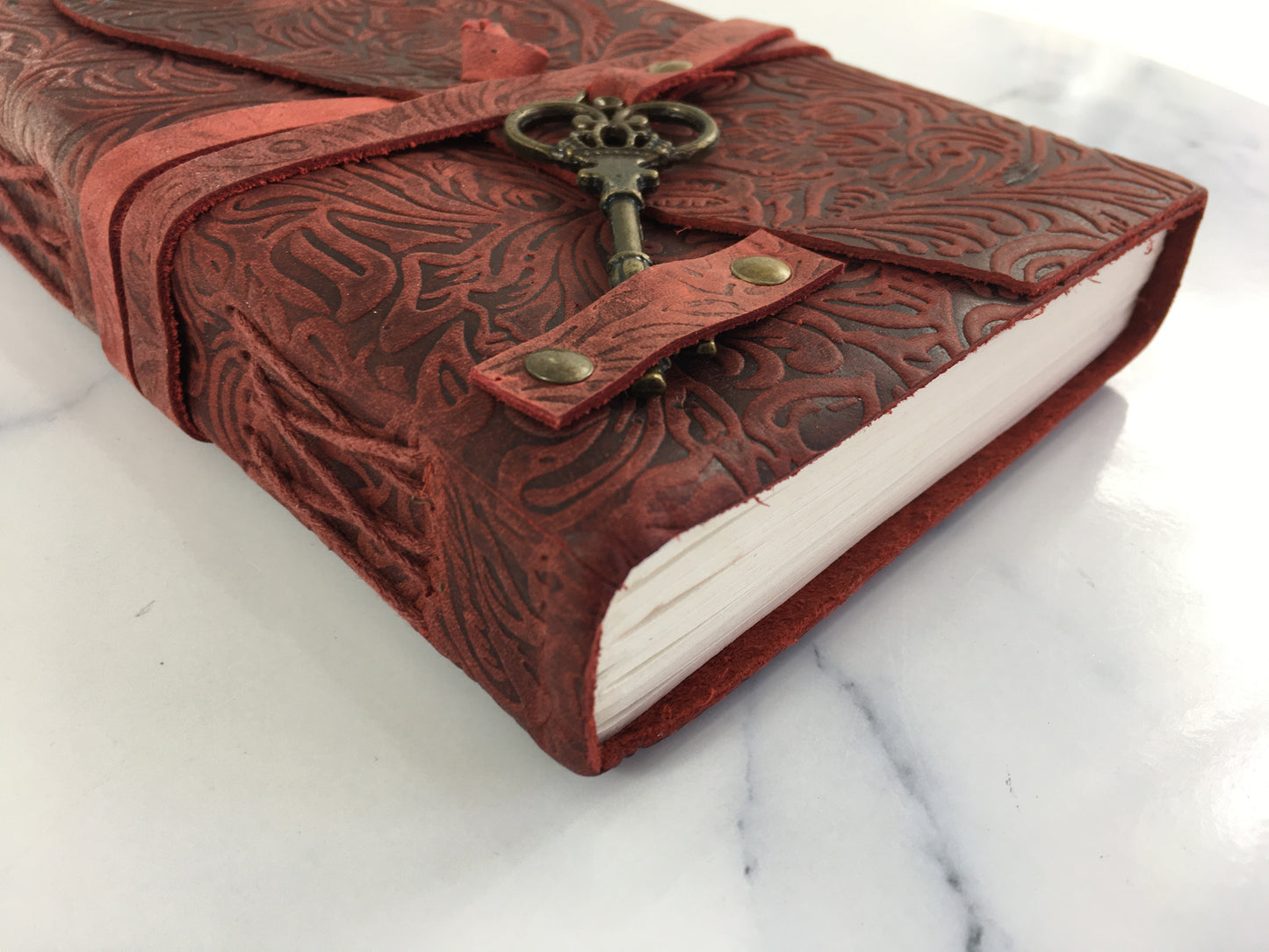 Quality Handmade Leather Journal- THICK 100% Cotton paper- TBBLJ2
