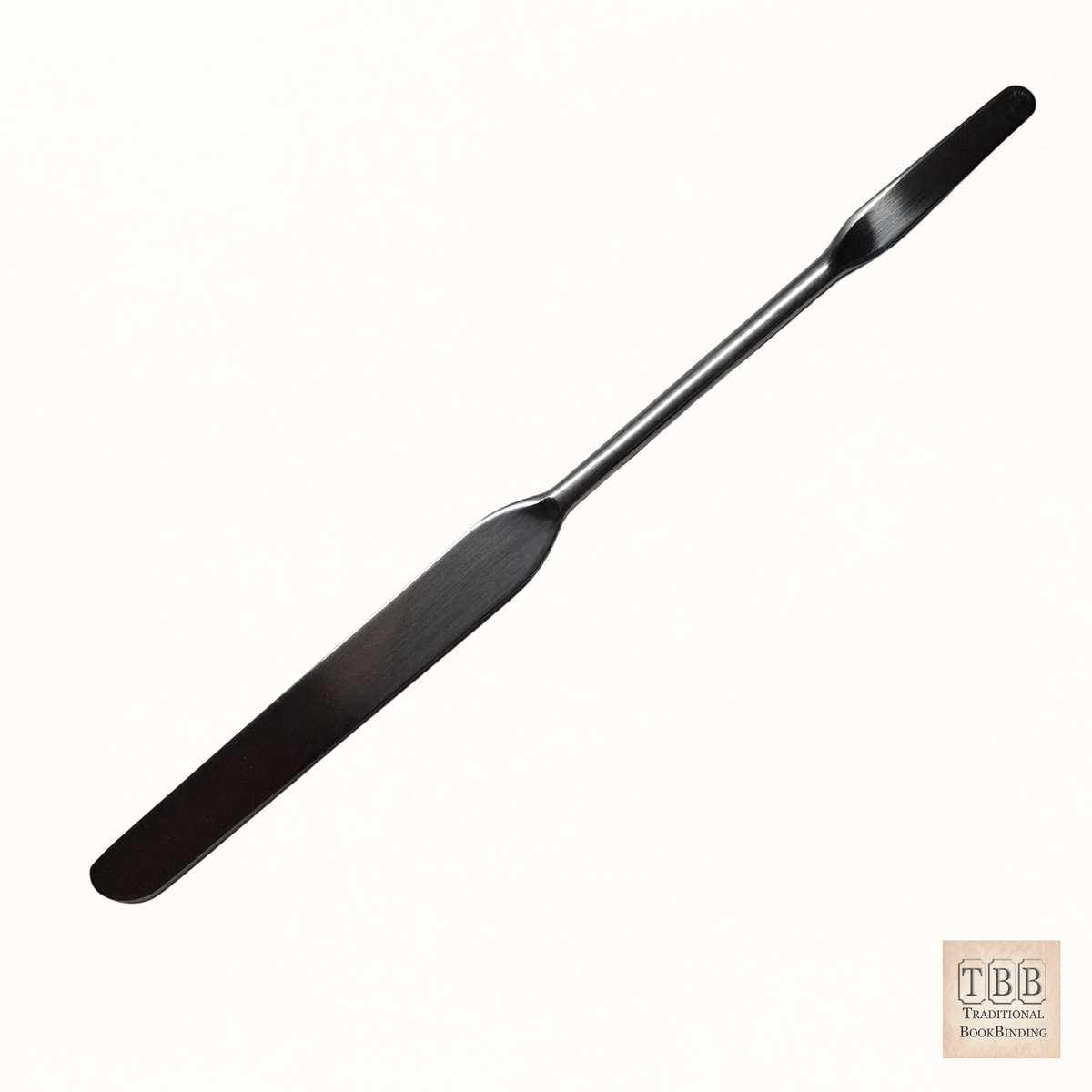 Book Repair Spatula — Solid Stainless Steel, Dual-Head Design