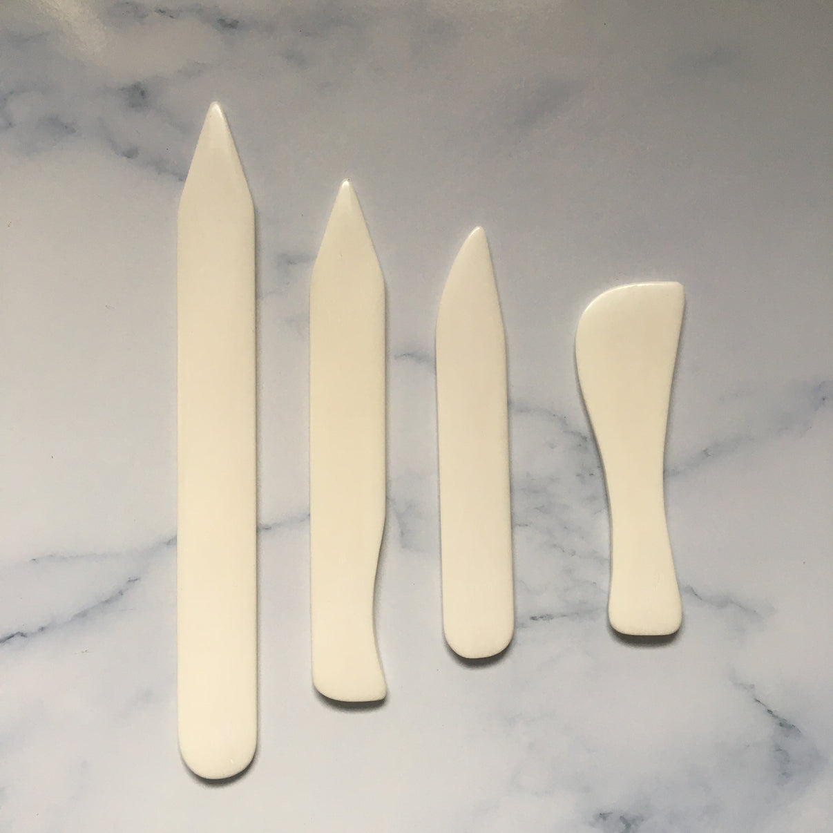 Genuine bone folder set- Set of 4 bone folders – Traditional BookBinding