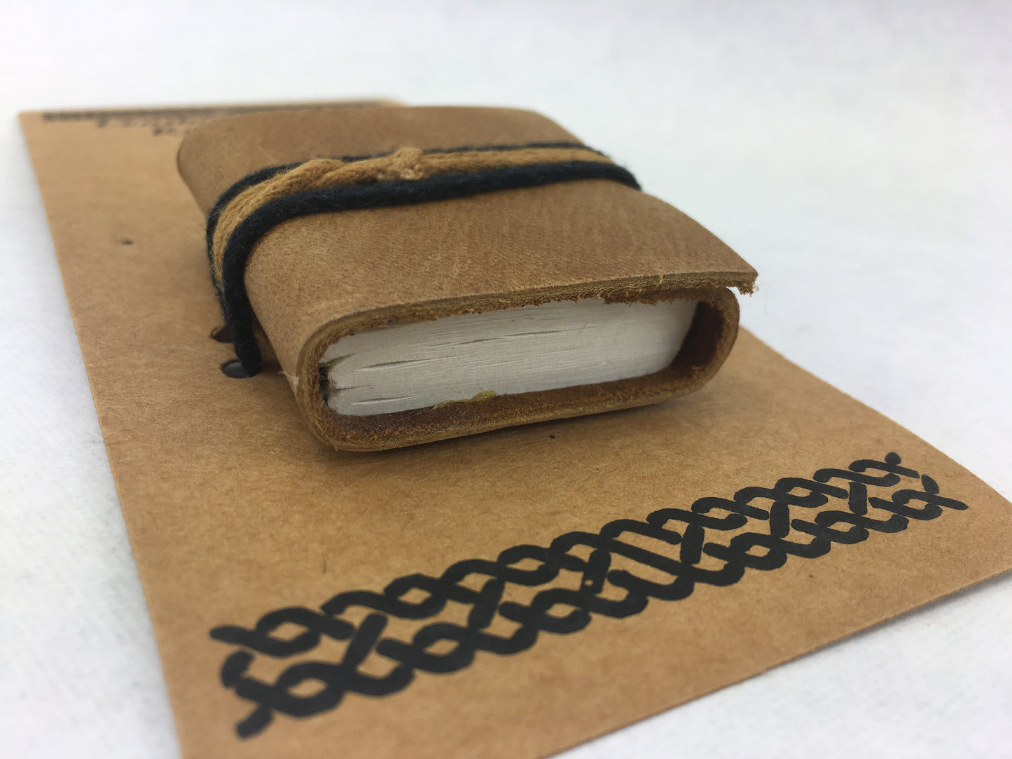 Miniature book key ring- Quality Handmade Leather Journal- ACID FREE- THICK 100% Cotton paper- TBBLJ7