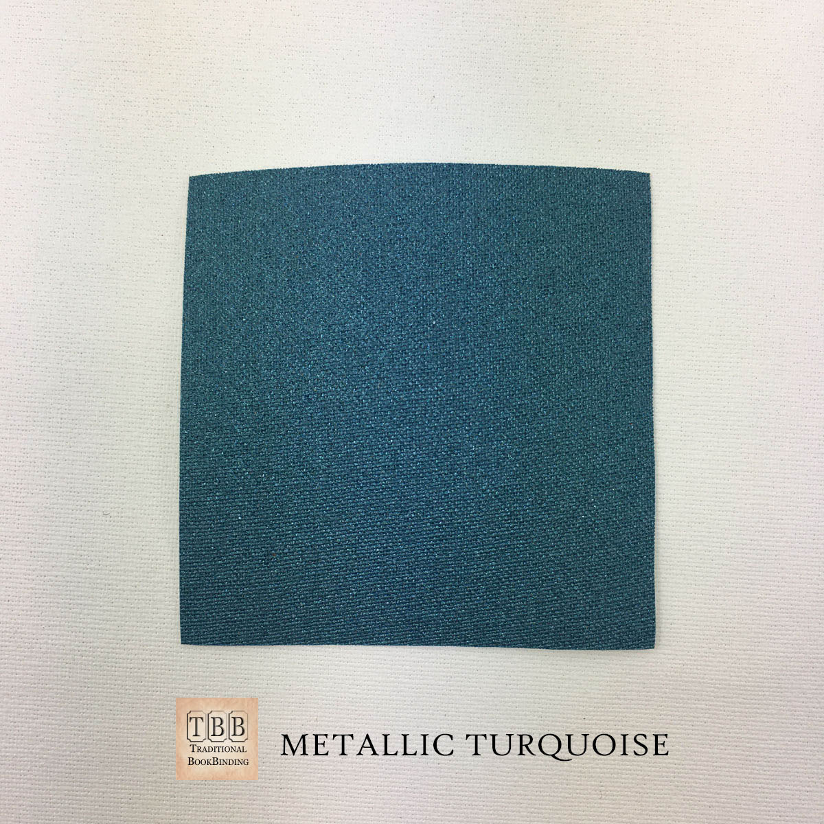 Metallic Buckram- Durable bookbinding cloth with paper backing- Turquoise- TBBM2