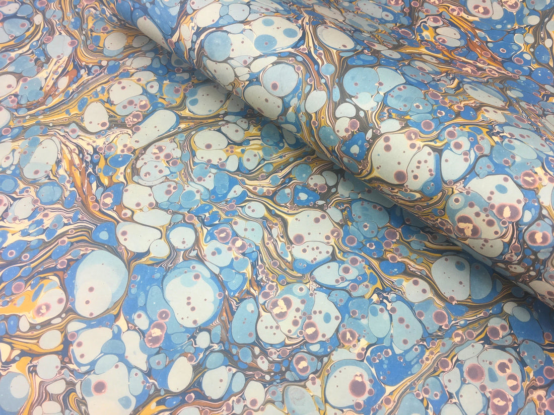 Printed marbled paper HIGH DEFINITION THICK 100GSM ACID FREE PAPER