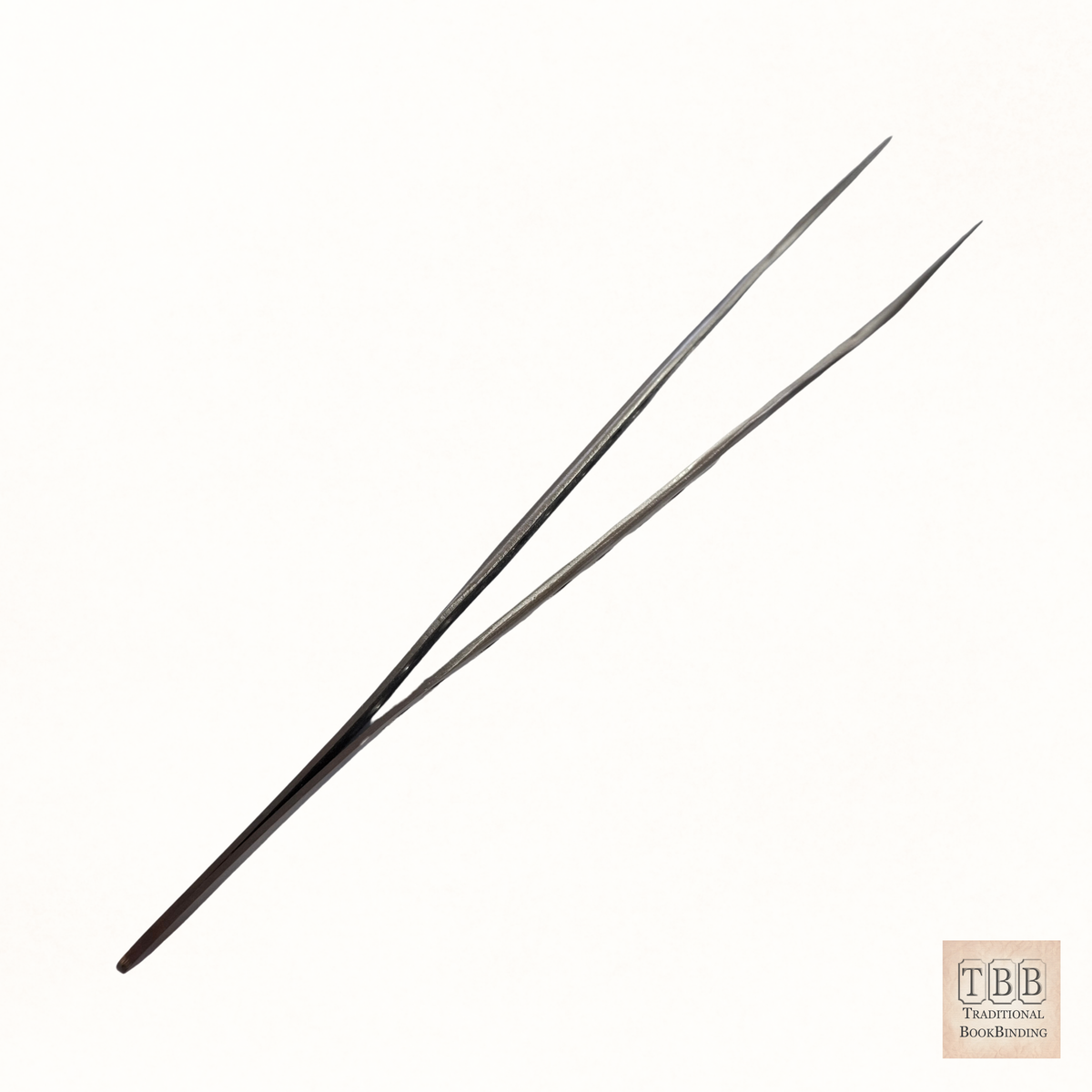 Curved Tip Stainless Steel Tweezers for Book Repair