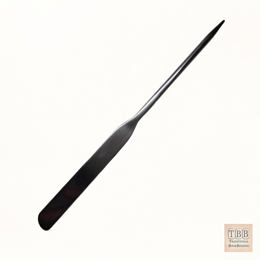 Book Repair Scoring Spatula — Stainless Steel with Precision Point