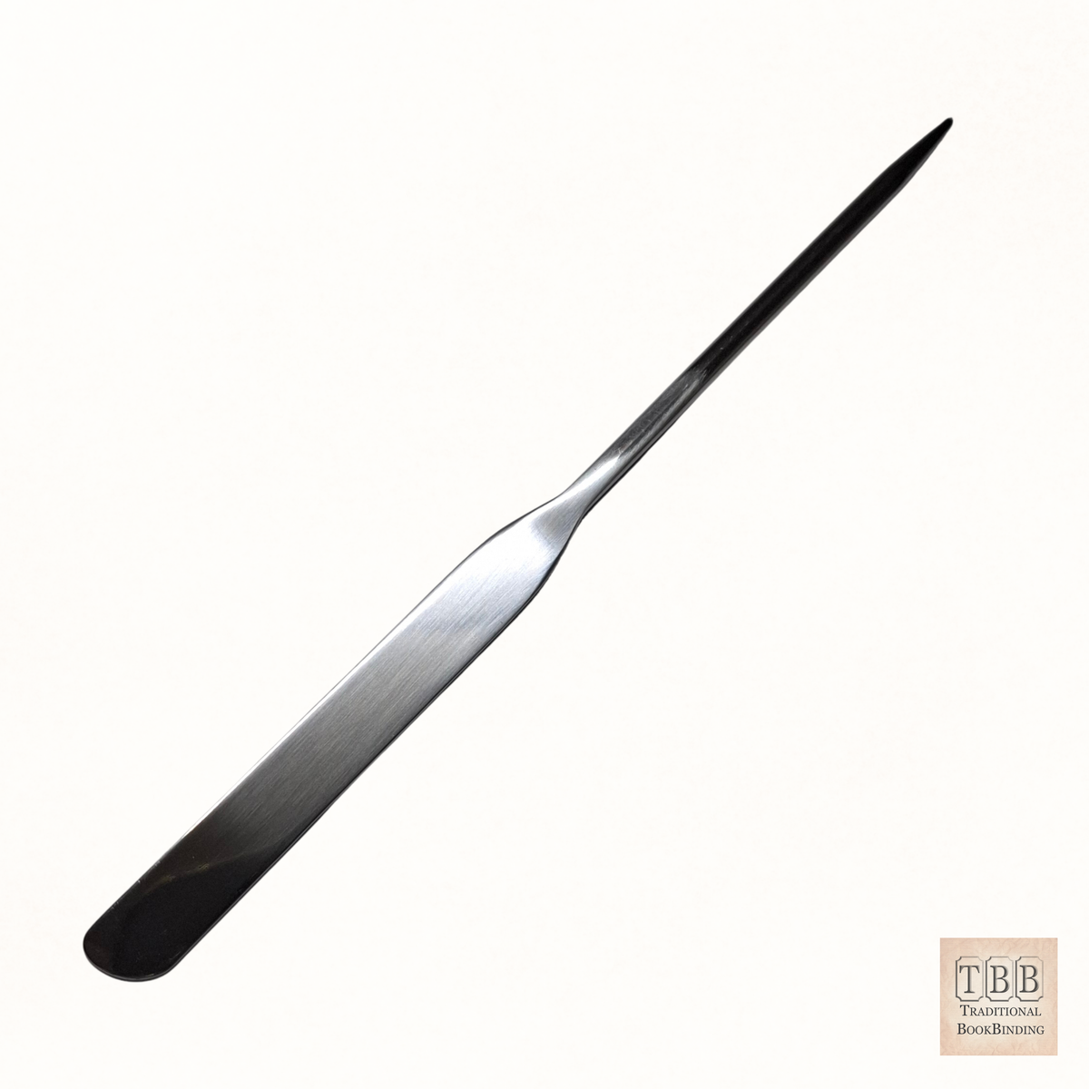 Book Repair Scoring Spatula — Stainless Steel with Precision Point