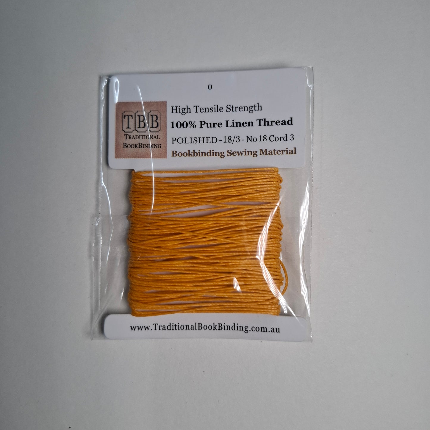 POLISHED 100% Pure Linen Thread- 18/3 No.18 Cord 3- Approx 0.55mm thick