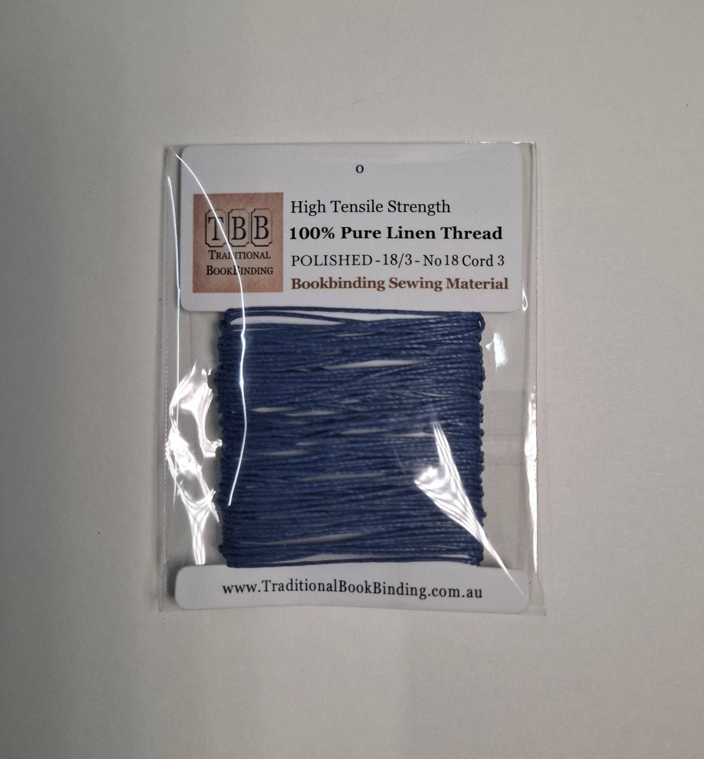 POLISHED 100% Pure Linen Thread- 18/3 No.18 Cord 3- Approx 0.55mm thick