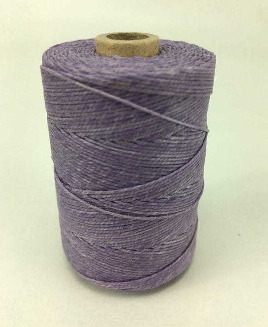 Lavender- Per spool 50g- 100% Pure Linen Thread- Waxed- 18/3 No.18 Cord 3- Approx 0.55mm thick