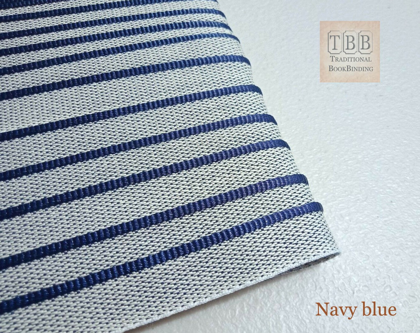 Quality bookbinding headband- Book endband- Navy blue
