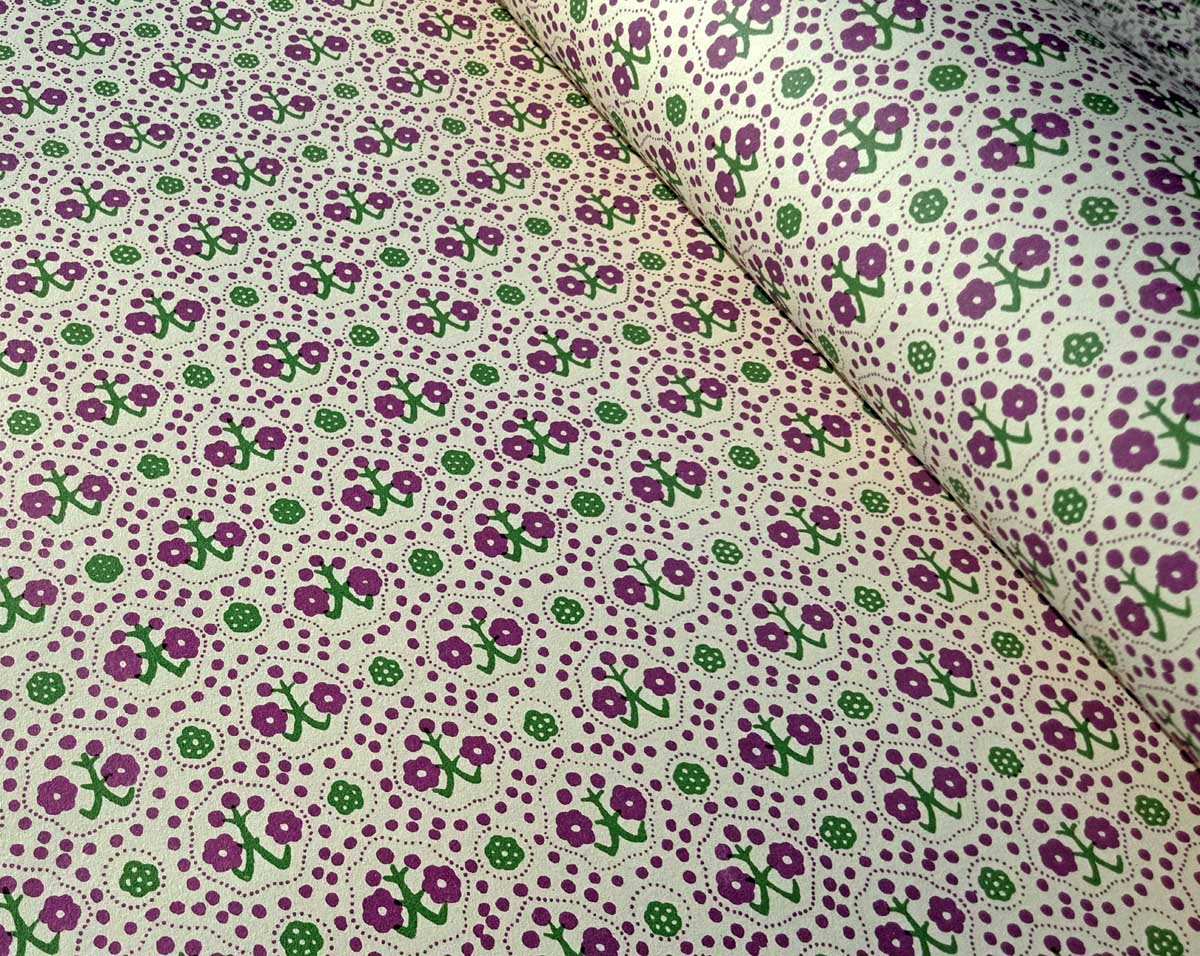 Green & Purple- Italian Decorative Paper- 100 GSM Thick paper for bookbinding- Suitable for book covers and end sheets- TBBID2