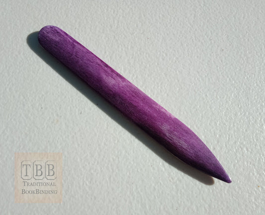 Traditional real bone folder or letter opener- Purple
