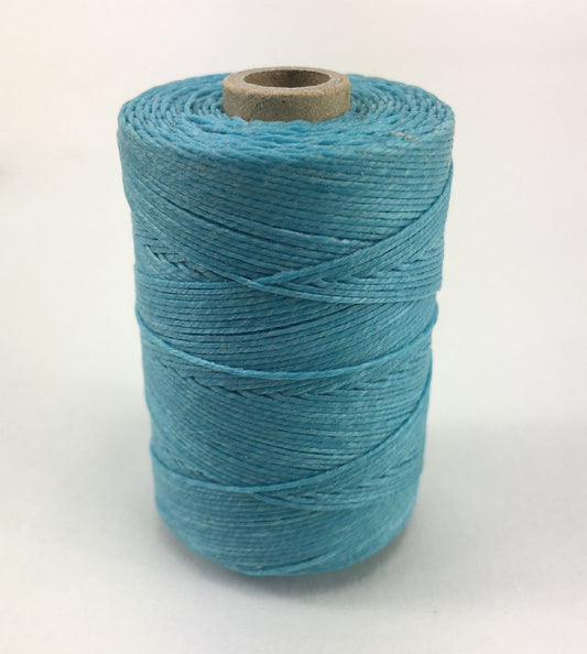 Sky Blue- Per spool 50g- 100% Pure Linen Thread- Waxed- 18/3 No.18 Cord 3- Approx 0.55mm thick