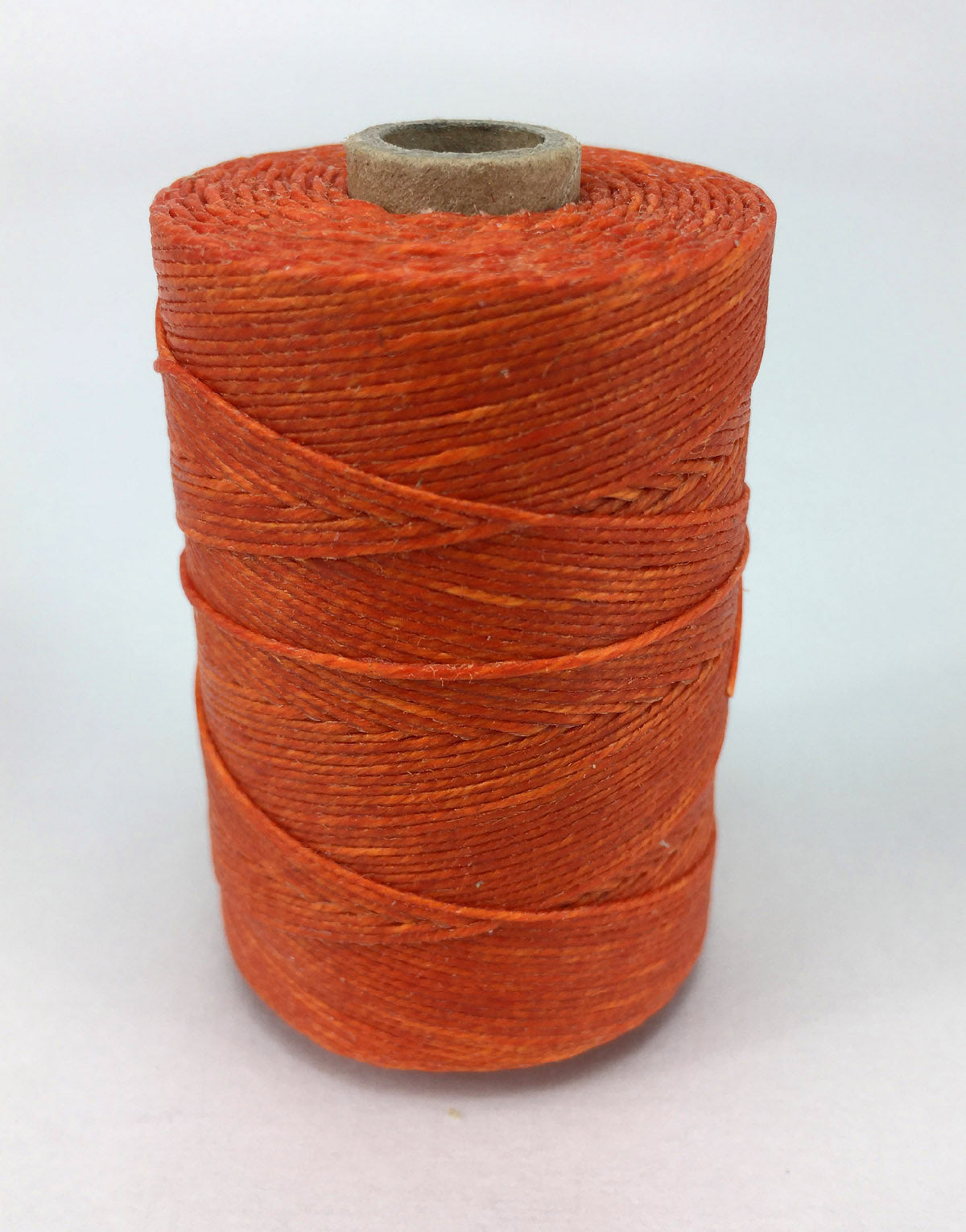 Vermillion Orange- Per spool 50g- 100% Pure Linen Thread- Waxed- 18/3 No.18 Cord 3- Approx 0.55mm thick