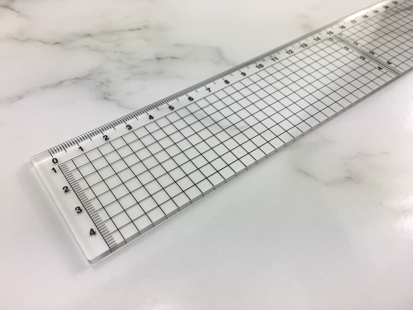 THICK 3mm Premium Acrylic Ruler with Quality UV printing- 4 options- Length 30, 45, 60 and 70cm