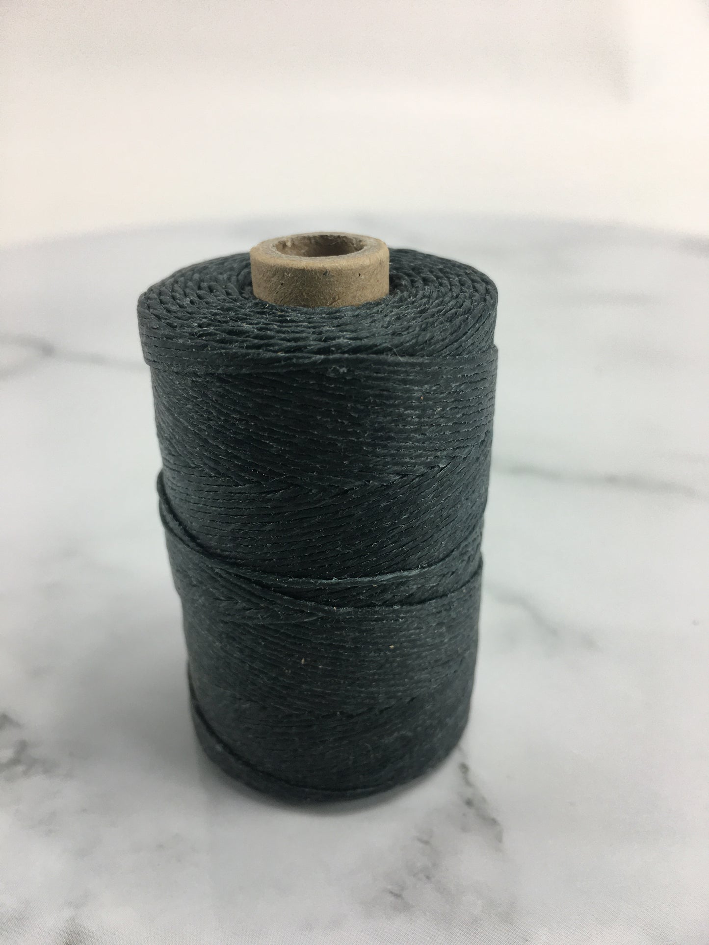Umber Black- Per spool 50g- 100% Pure Linen Thread- Waxed- 18/4 No.18 Cord 4- Approx 1mm thick